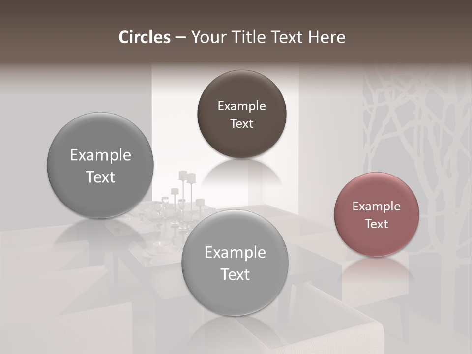 Wood Contemporary Window PowerPoint Template
