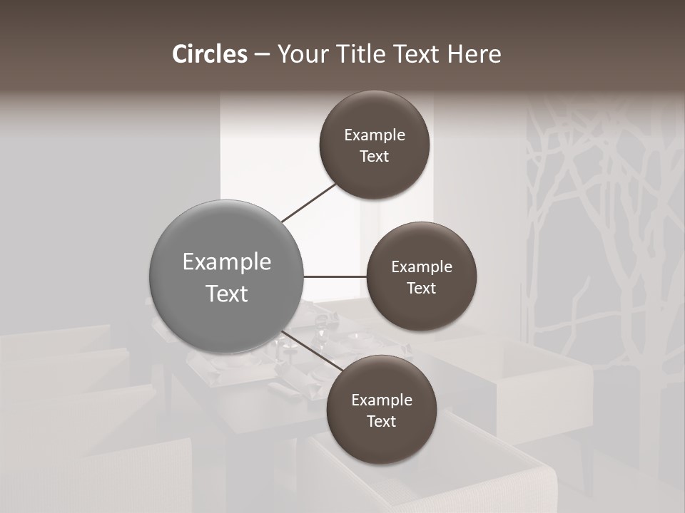 Wood Contemporary Window PowerPoint Template