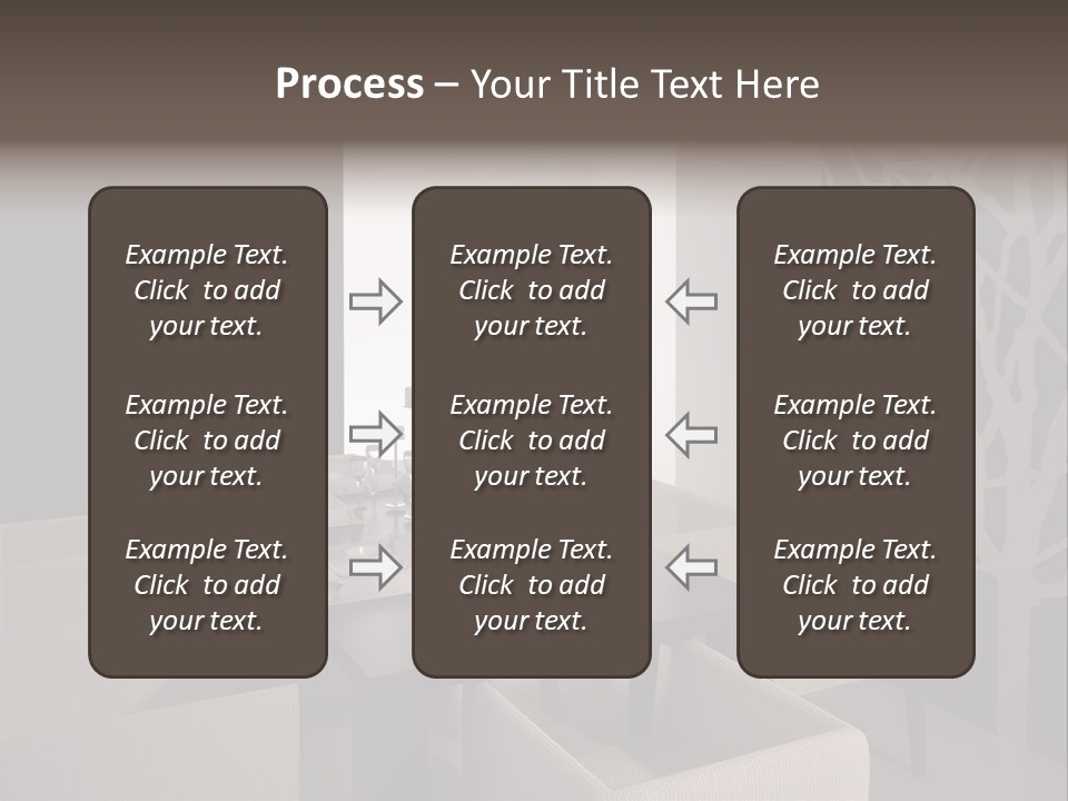Wood Contemporary Window PowerPoint Template