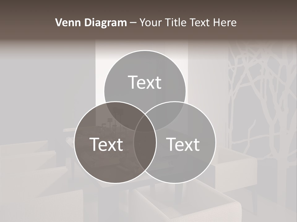 Wood Contemporary Window PowerPoint Template