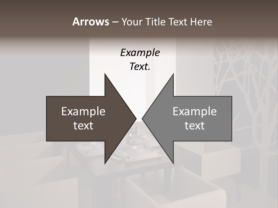 Wood Contemporary Window PowerPoint Template