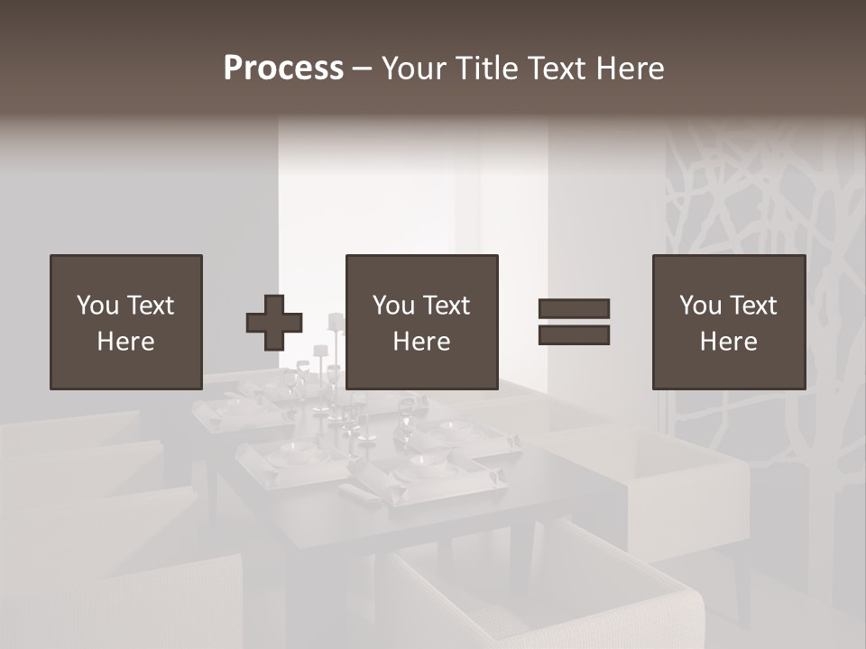 Wood Contemporary Window PowerPoint Template