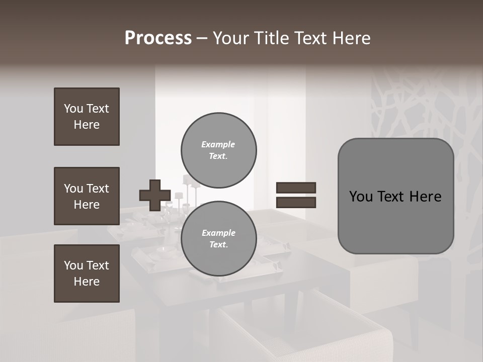 Wood Contemporary Window PowerPoint Template