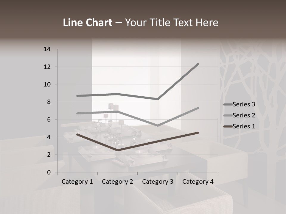 Wood Contemporary Window PowerPoint Template