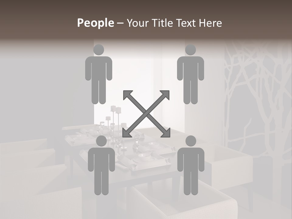 Wood Contemporary Window PowerPoint Template