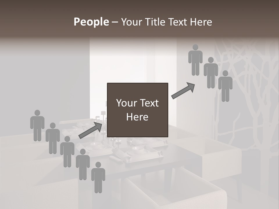 Wood Contemporary Window PowerPoint Template