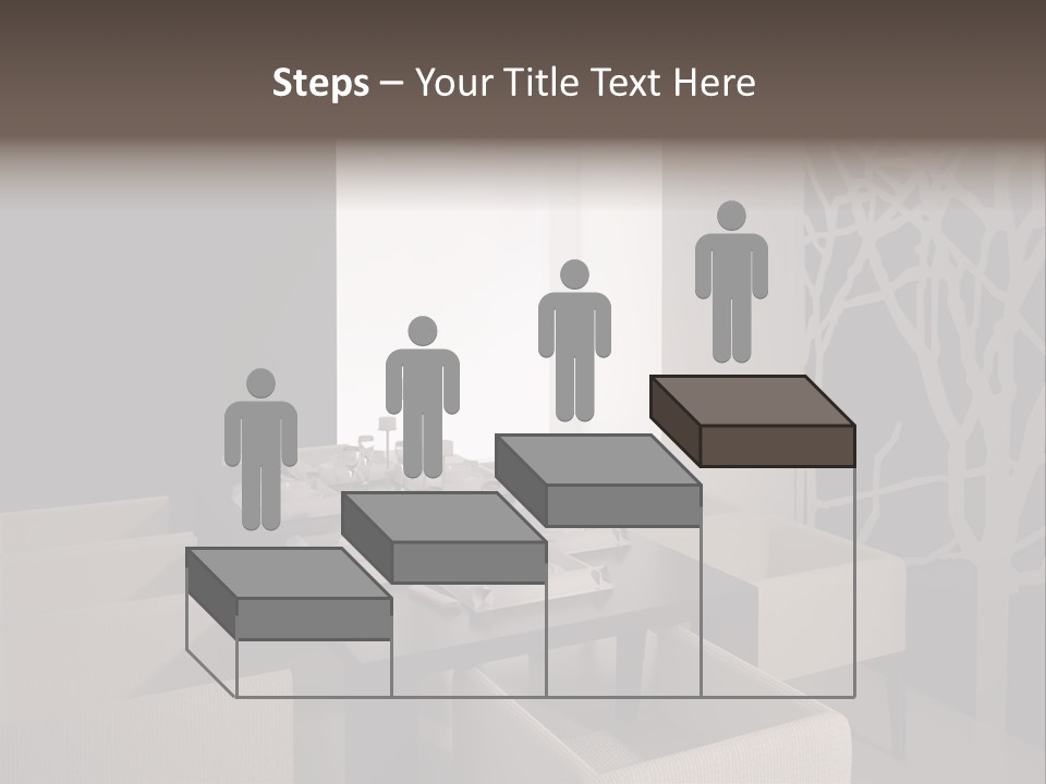 Wood Contemporary Window PowerPoint Template