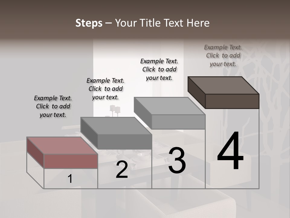 Wood Contemporary Window PowerPoint Template