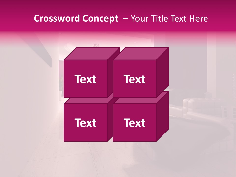 Empty Office Concrete PowerPoint Template