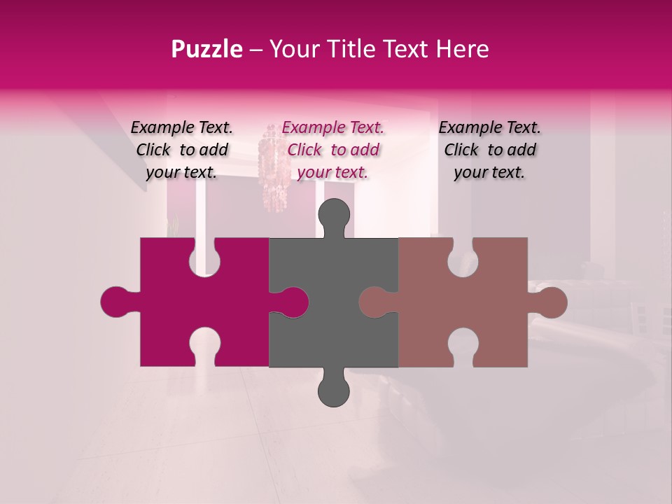 Empty Office Concrete PowerPoint Template