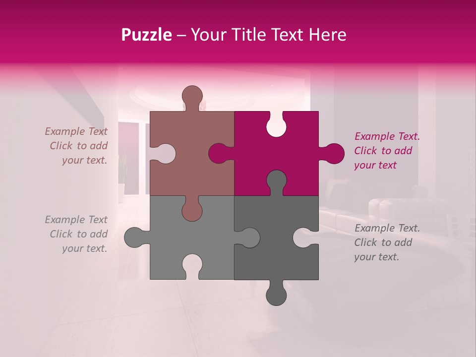 Empty Office Concrete PowerPoint Template