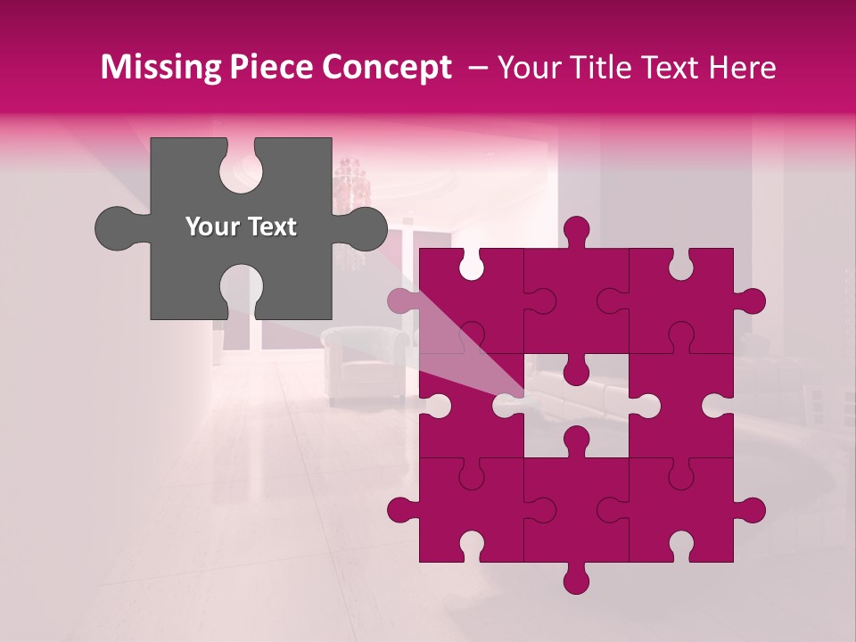 Empty Office Concrete PowerPoint Template