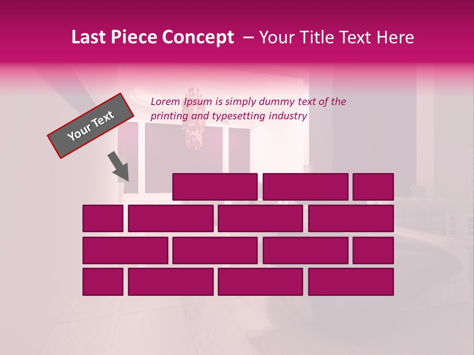 Empty Office Concrete PowerPoint Template