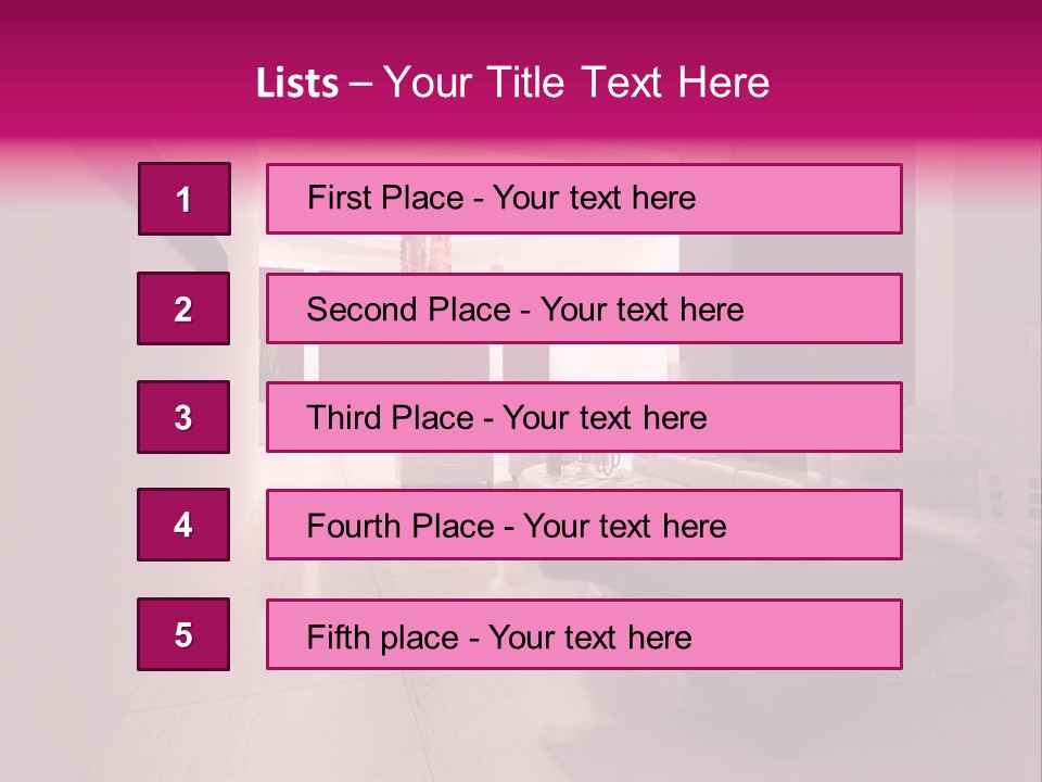 Empty Office Concrete PowerPoint Template