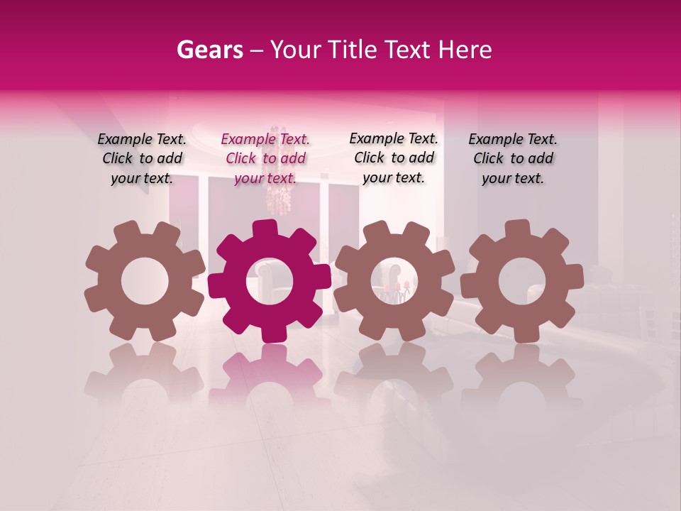 Empty Office Concrete PowerPoint Template