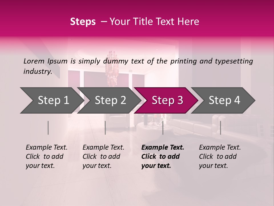 Empty Office Concrete PowerPoint Template