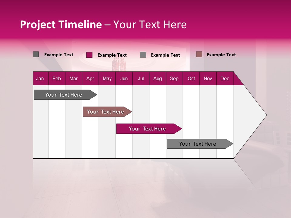 Empty Office Concrete PowerPoint Template
