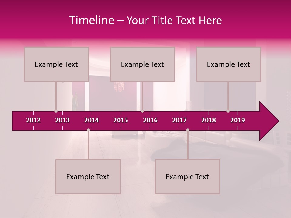 Empty Office Concrete PowerPoint Template
