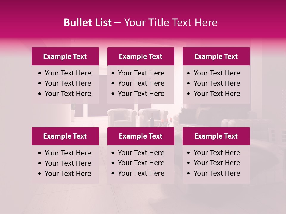 Empty Office Concrete PowerPoint Template