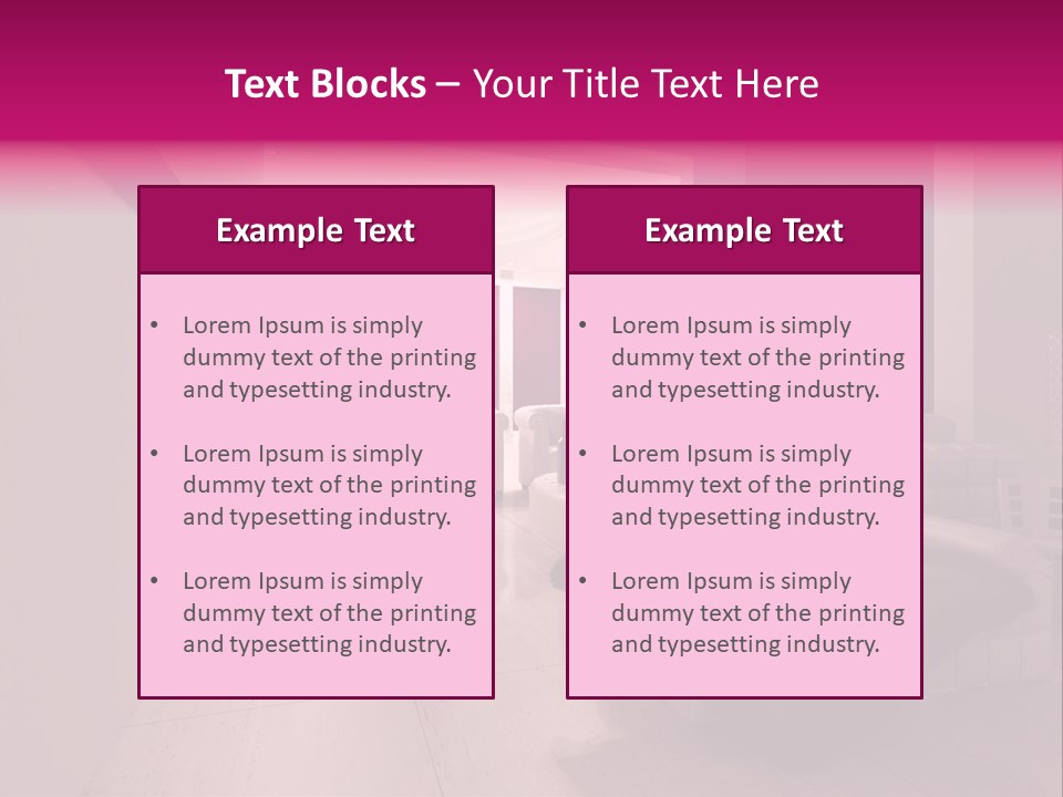 Empty Office Concrete PowerPoint Template
