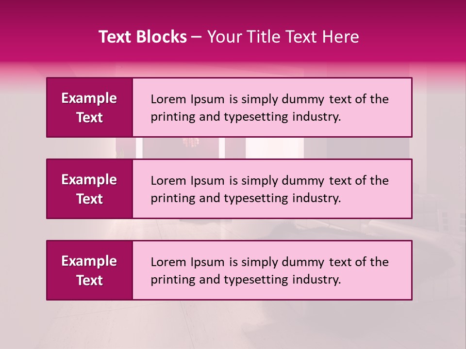 Empty Office Concrete PowerPoint Template