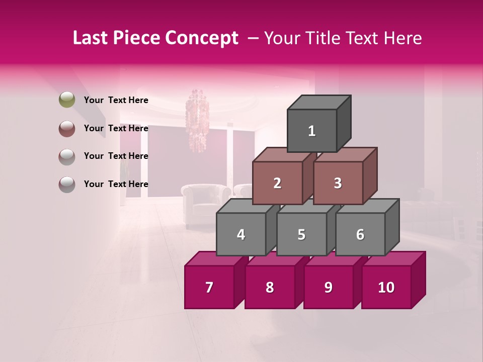 Empty Office Concrete PowerPoint Template