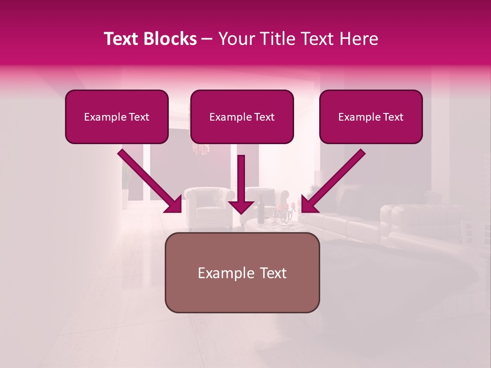 Empty Office Concrete PowerPoint Template