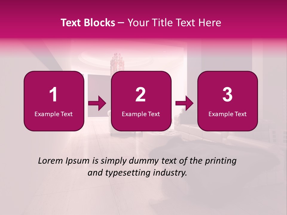 Empty Office Concrete PowerPoint Template