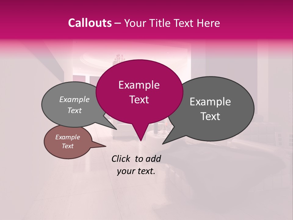 Empty Office Concrete PowerPoint Template