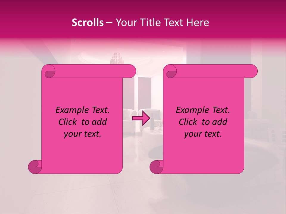Empty Office Concrete PowerPoint Template
