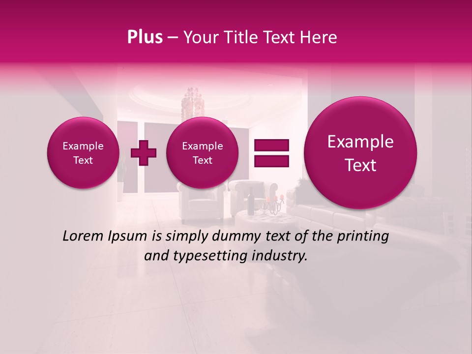 Empty Office Concrete PowerPoint Template