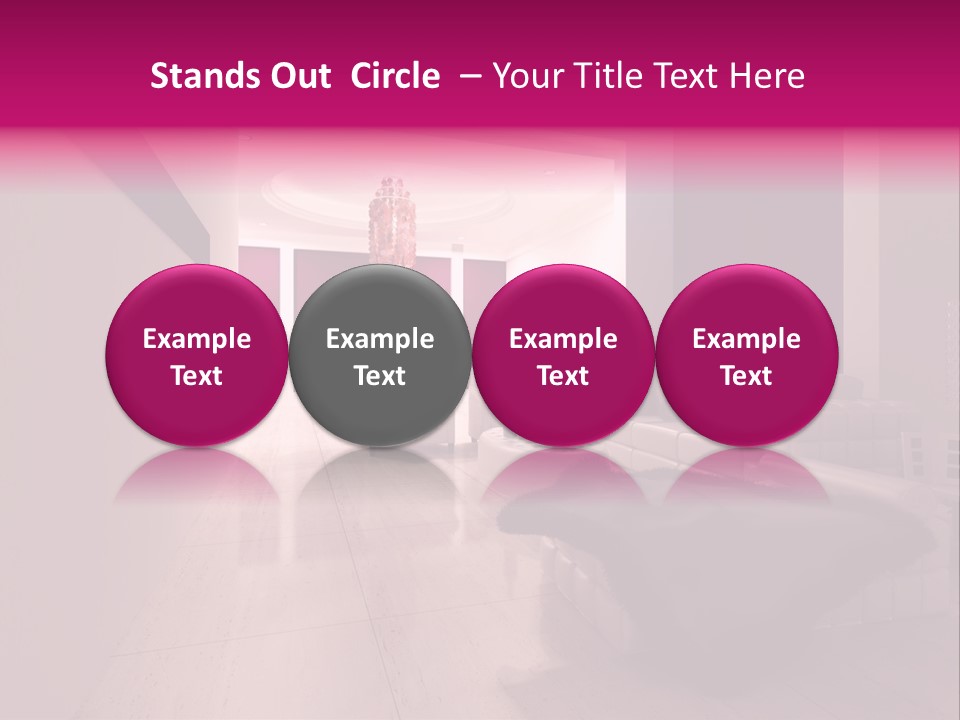 Empty Office Concrete PowerPoint Template