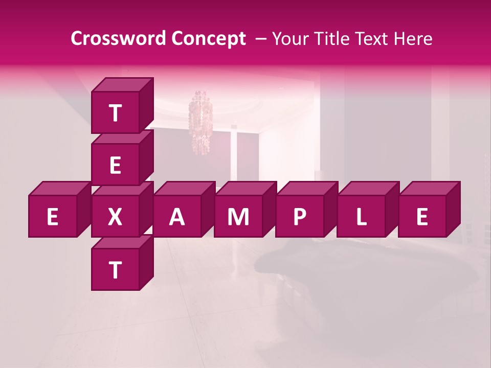 Empty Office Concrete PowerPoint Template