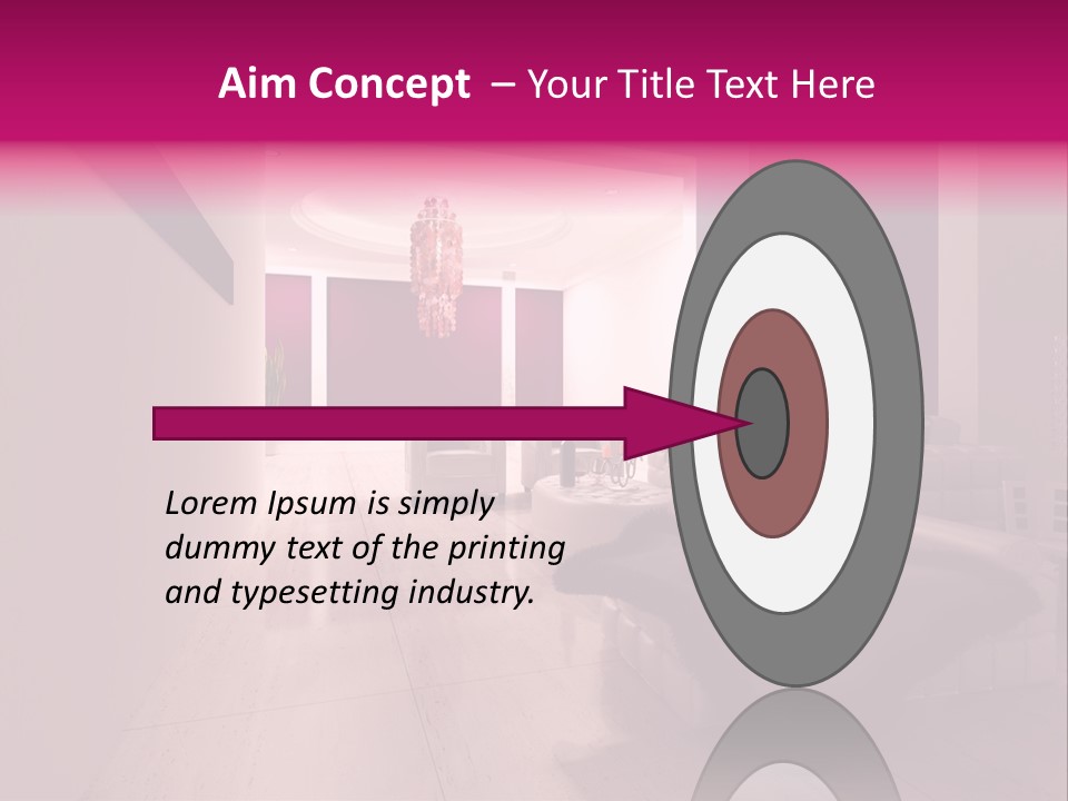 Empty Office Concrete PowerPoint Template