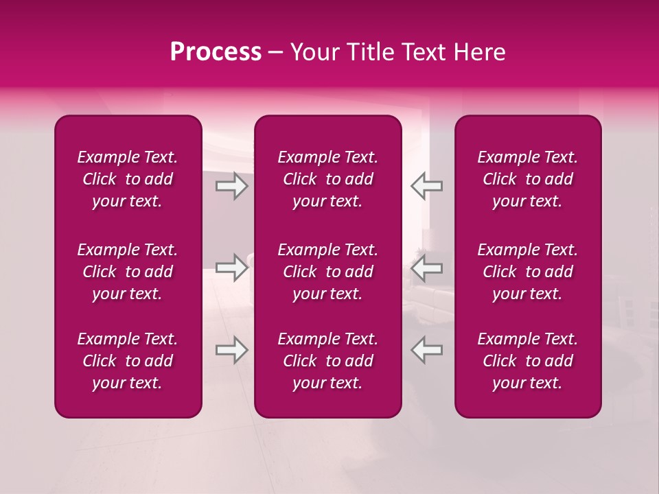 Empty Office Concrete PowerPoint Template