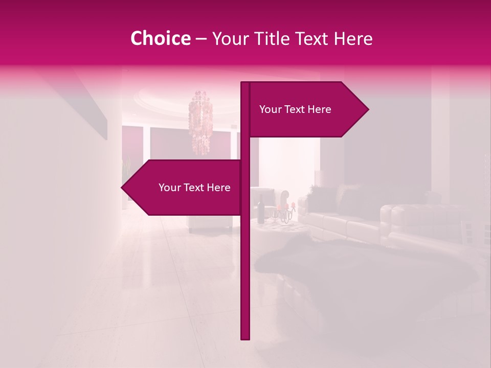 Empty Office Concrete PowerPoint Template