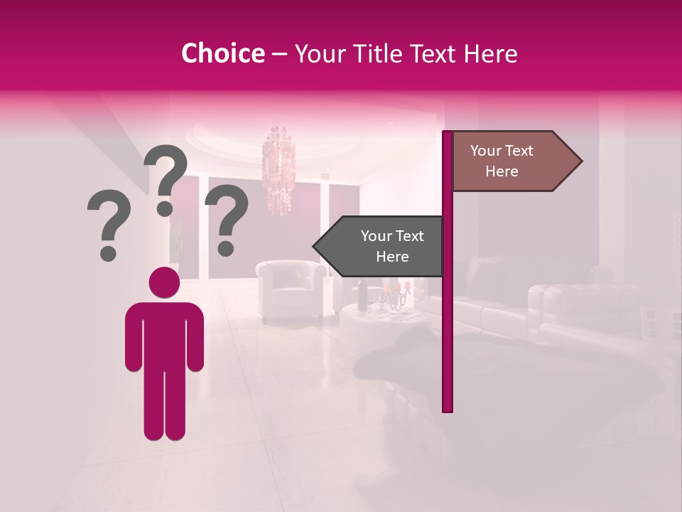 Empty Office Concrete PowerPoint Template