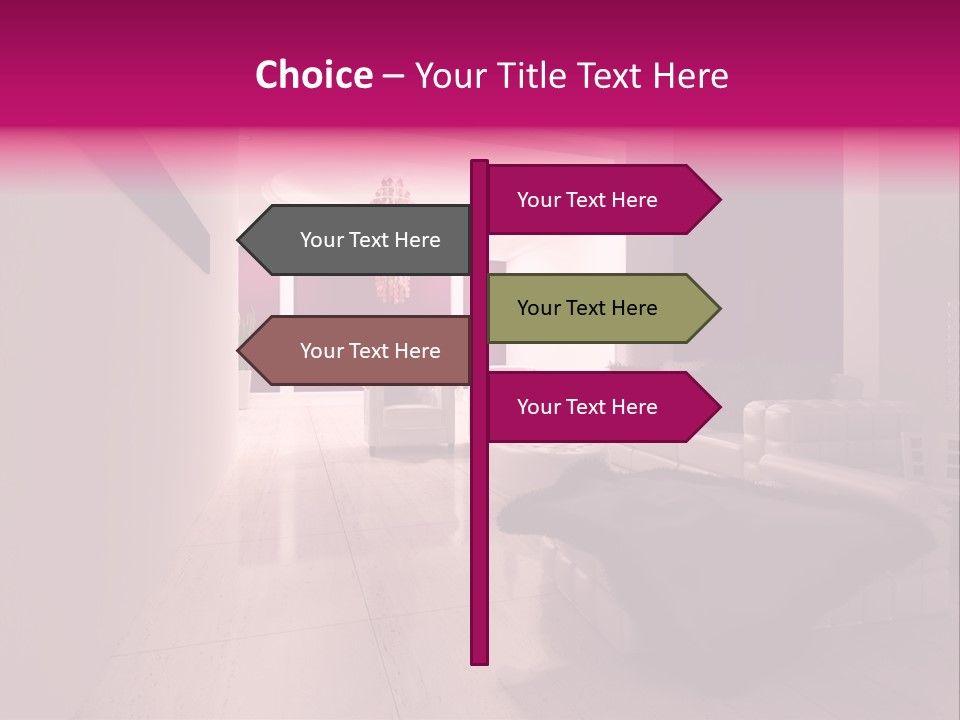 Empty Office Concrete PowerPoint Template
