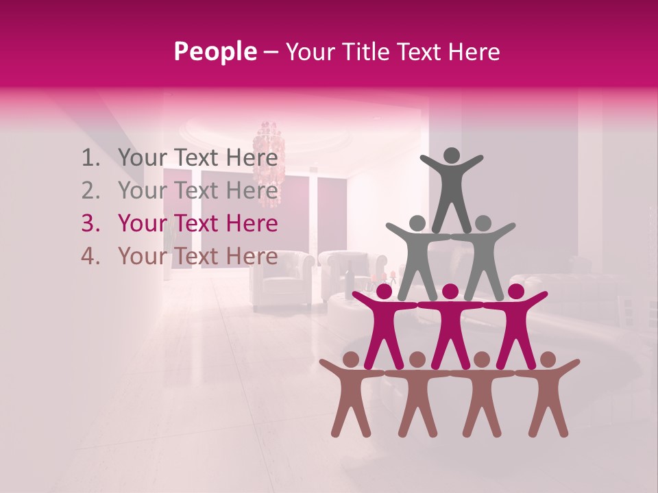 Empty Office Concrete PowerPoint Template