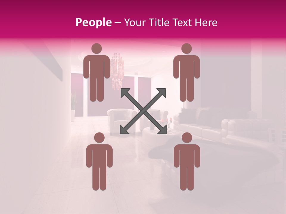 Empty Office Concrete PowerPoint Template