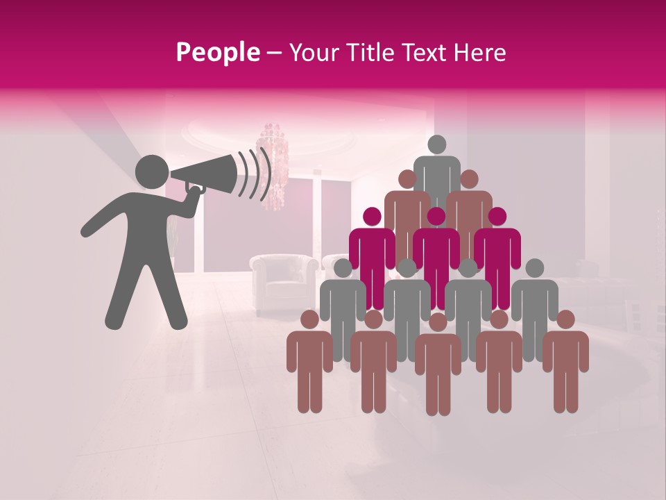 Empty Office Concrete PowerPoint Template