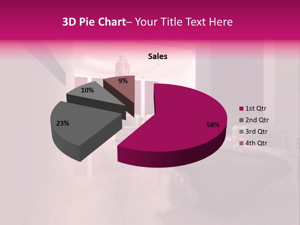 Empty Office Concrete PowerPoint Template