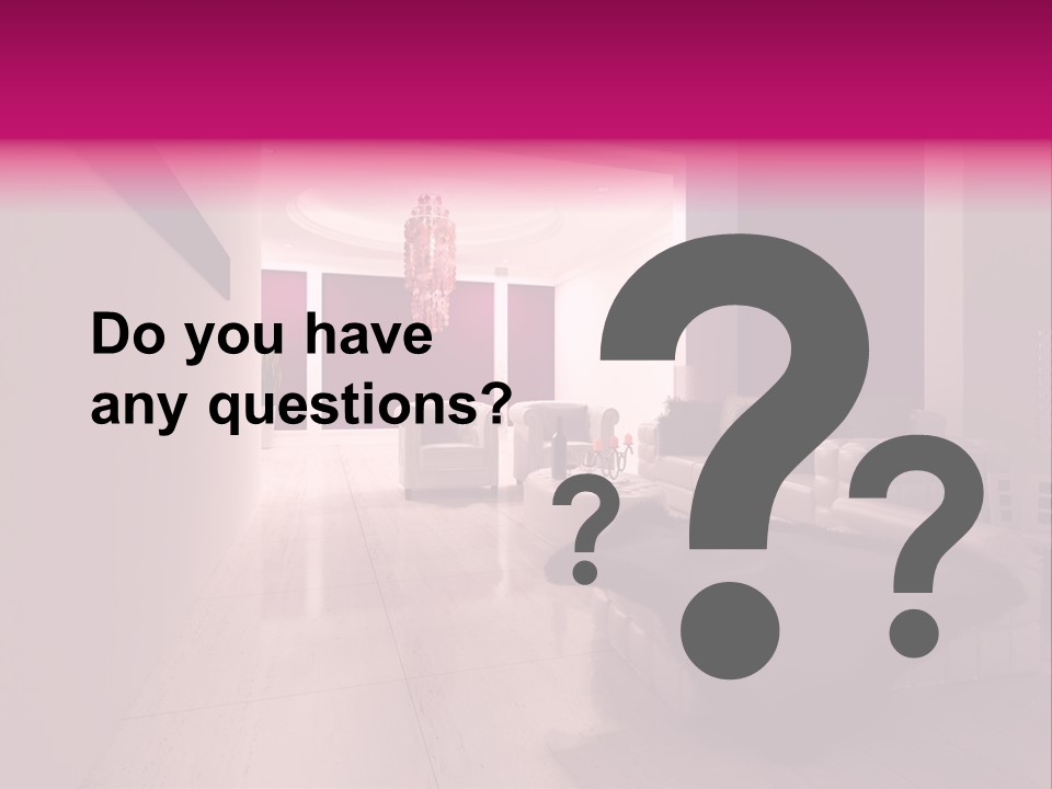 Empty Office Concrete PowerPoint Template