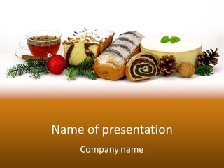 Mleko Cukierek Cukierki PowerPoint Template