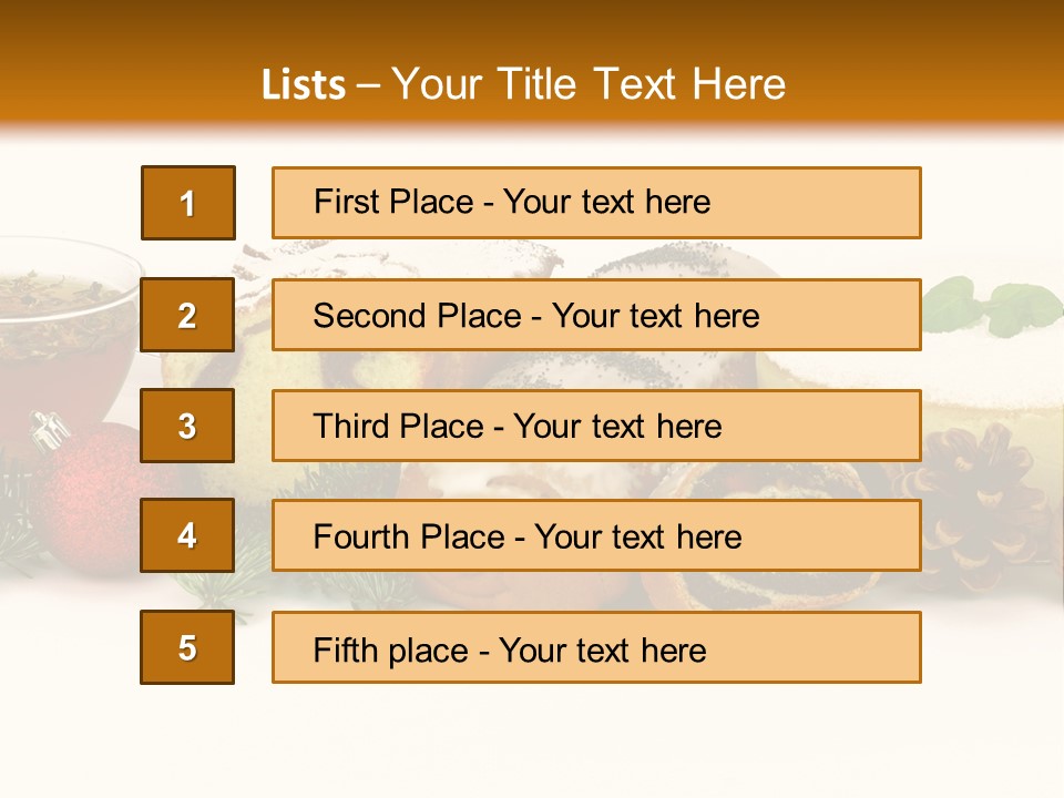 Mleko Cukierek Cukierki PowerPoint Template