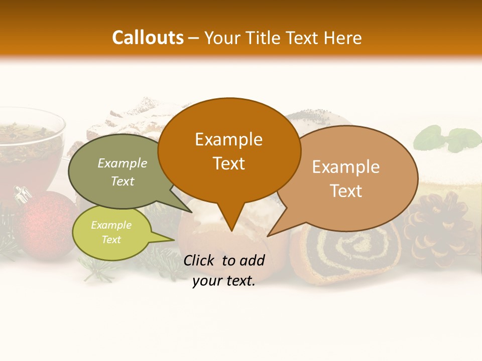 Mleko Cukierek Cukierki PowerPoint Template