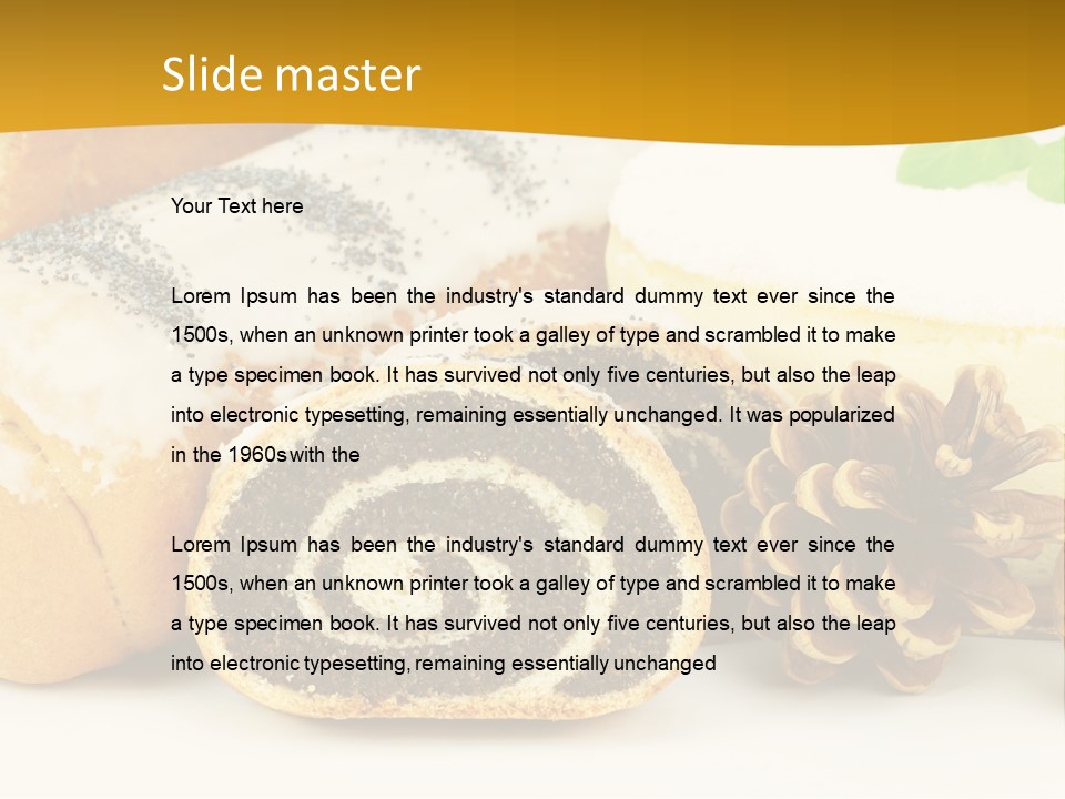 Makowiec Cukierki Orzech PowerPoint Template