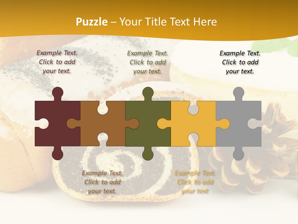 Makowiec Cukierki Orzech PowerPoint Template