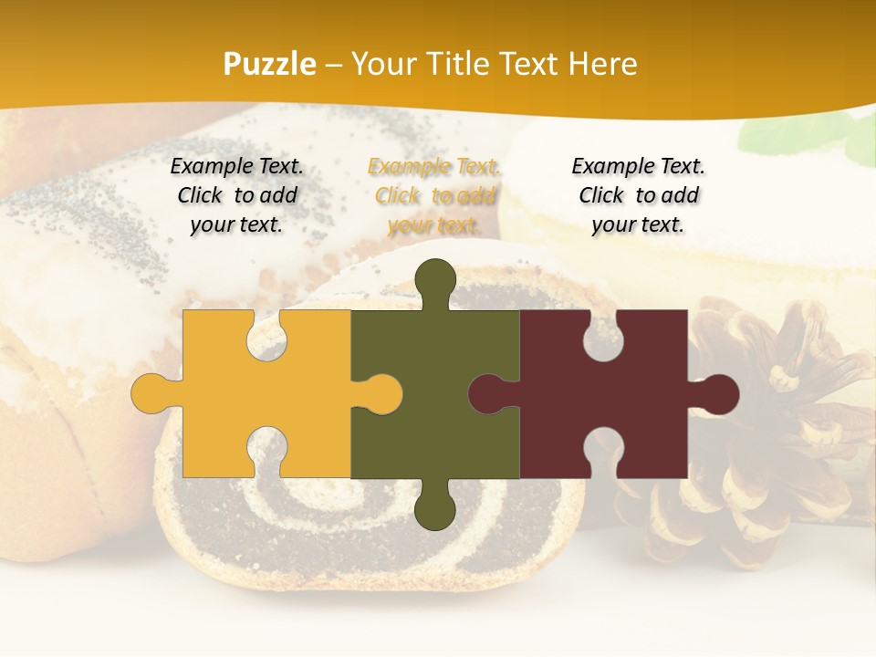 Makowiec Cukierki Orzech PowerPoint Template