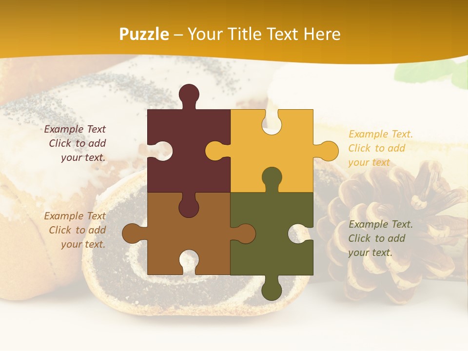 Makowiec Cukierki Orzech PowerPoint Template